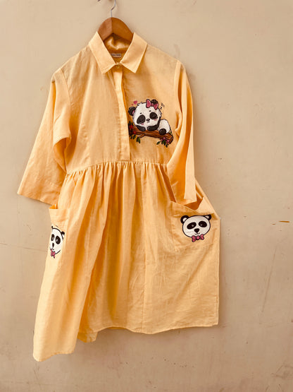 Yellow Panda Dress