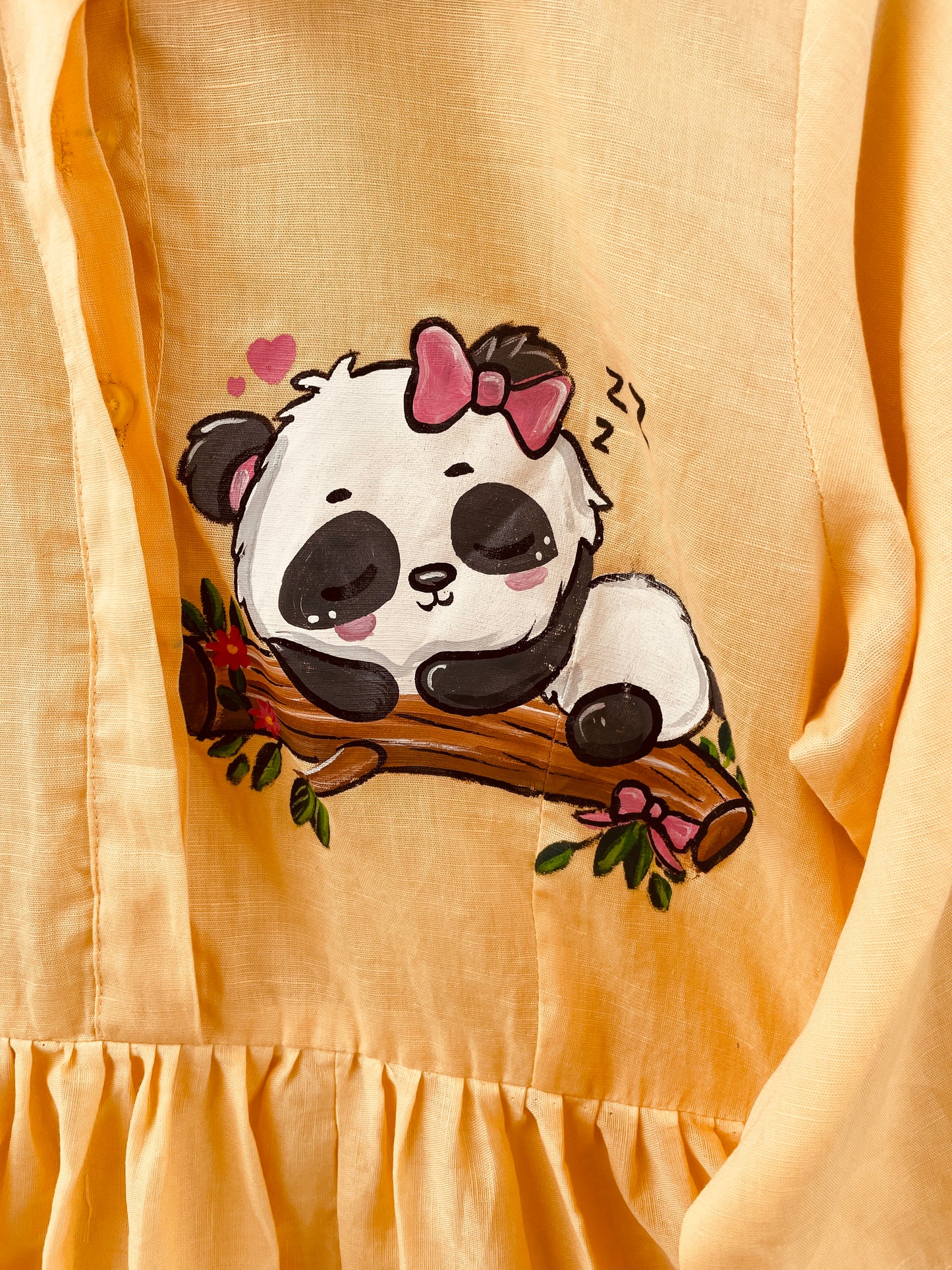 Yellow Panda Dress