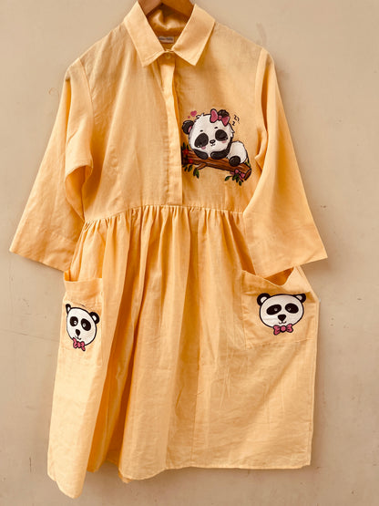 Yellow Panda Dress